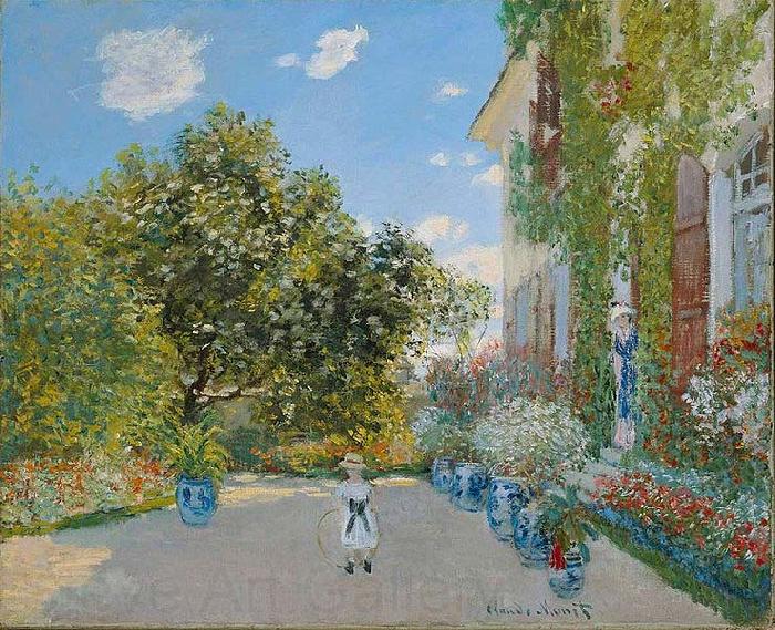 Claude Monet The Artist's House at Argenteuil Germany oil painting art